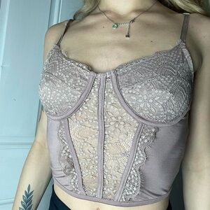 Elegant Lace Bustier Top